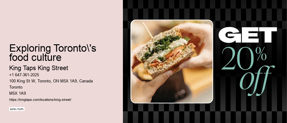 Local Toronto restaurant menus