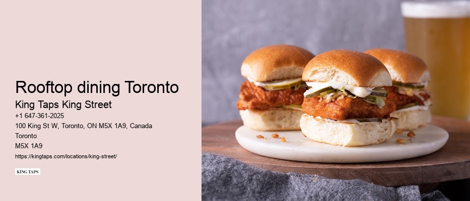 Exclusive Toronto restaurant specials