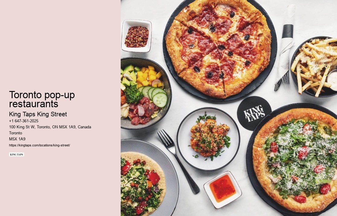 Toronto pop-up restaurants