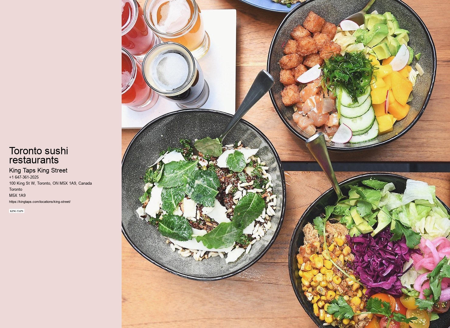 Updated Toronto restaurant menus